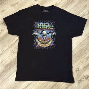 Avenged Sevenfold “Why Aren’t We In The Studio Tour 2016” Graphic Skull Band Tee